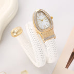 Diamond Stretch Wrap Snake Watch
