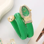Diamond Stretch Wrap Snake Watch