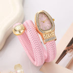 Diamond Stretch Wrap Snake Watch