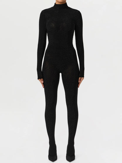 Crystal-embellished Ruched Three Pieces Set