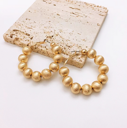 Trendy Gold Hoop Earrings