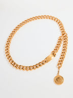 Gold Medallion Chain Belt