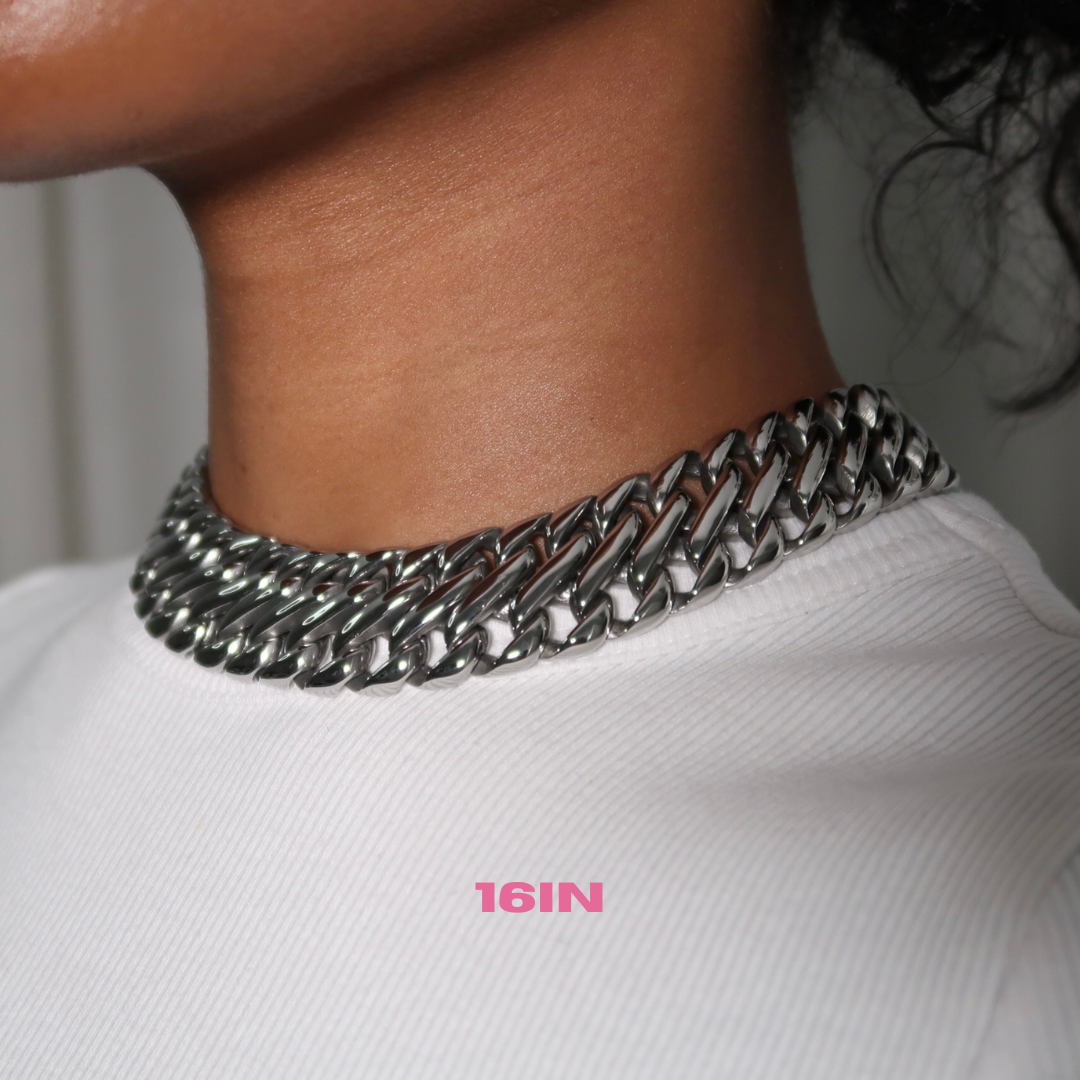 Chunky Double Tight Cuban Necklace