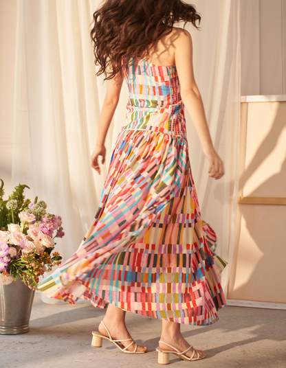 Painter’s Patch Asymmetrical Dress