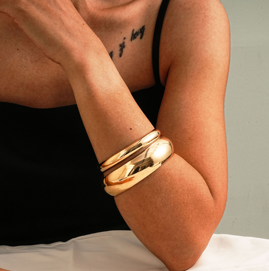 Metal Arc Ring Bracelet