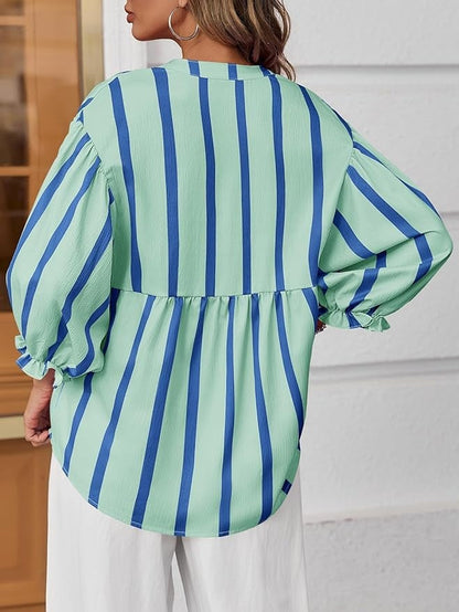 Womens Puff Sleeve Babydoll Tops