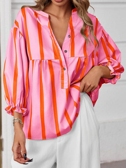Womens Puff Sleeve Babydoll Tops