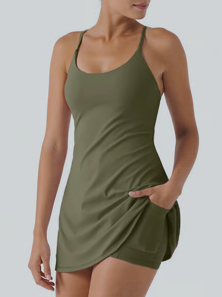The Ultimate Tummy Control Backless Active Dress