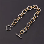 Two Tone Knot Twisted Bangle