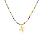 Adjustable Bubble Initials Necklace