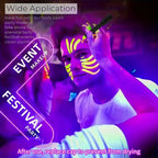 New 12pcs UV Neon Face Body Paint Kit