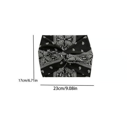 Printed Cross Yoga Headband