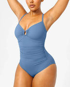 U-Ring Cut Out Shaping Swimsuit