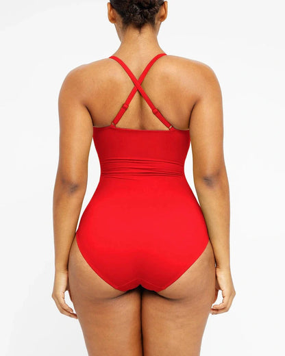 U-Ring Cut Out Shaping Swimsuit