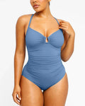 U-Ring Cut Out Shaping Swimsuit