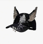 Distressed Rabbit Ear Baseball Cap