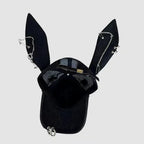 Distressed Rabbit Ear Baseball Cap