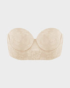 Smooth Lace Longline Strapless Underwire Bra
