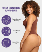 Crew Neck Sleeveless Sculpting Bodysuit Shapewear