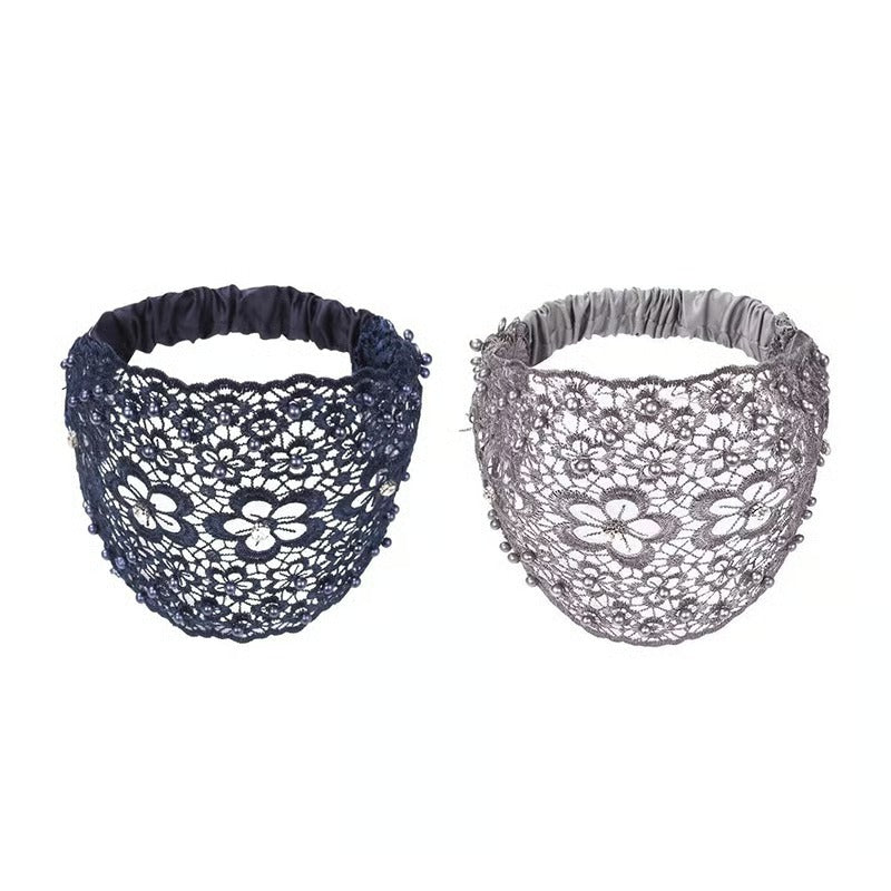 Plum Blossom Hollow Beaded Wide Headband