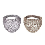 Plum Blossom Hollow Beaded Wide Headband