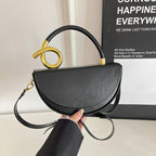 Women‘s Fashionable Solid Color Handbag