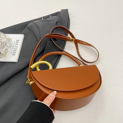 Women‘s Fashionable Solid Color Handbag