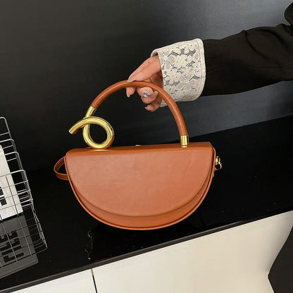 Women‘s Fashionable Solid Color Handbag