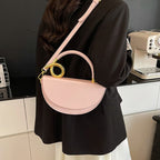 Women‘s Fashionable Solid Color Handbag