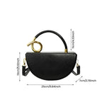 Women‘s Fashionable Solid Color Handbag