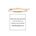 Braided Adjustable Inspire Bracelet