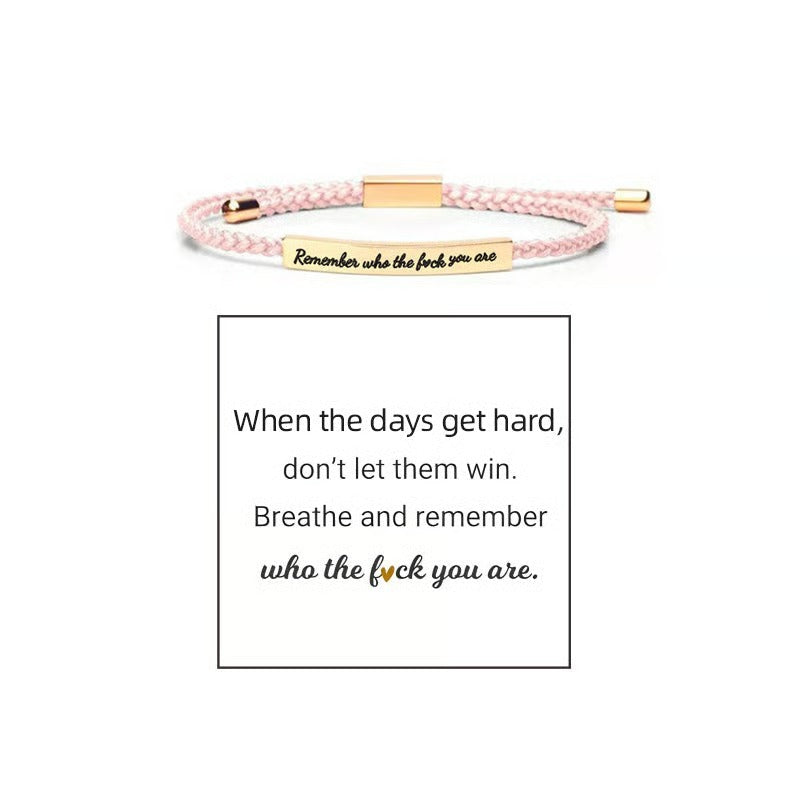 Braided Adjustable Inspire Bracelet