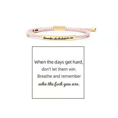 Braided Adjustable Inspire Bracelet