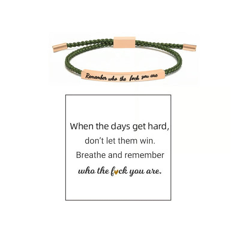 Braided Adjustable Inspire Bracelet
