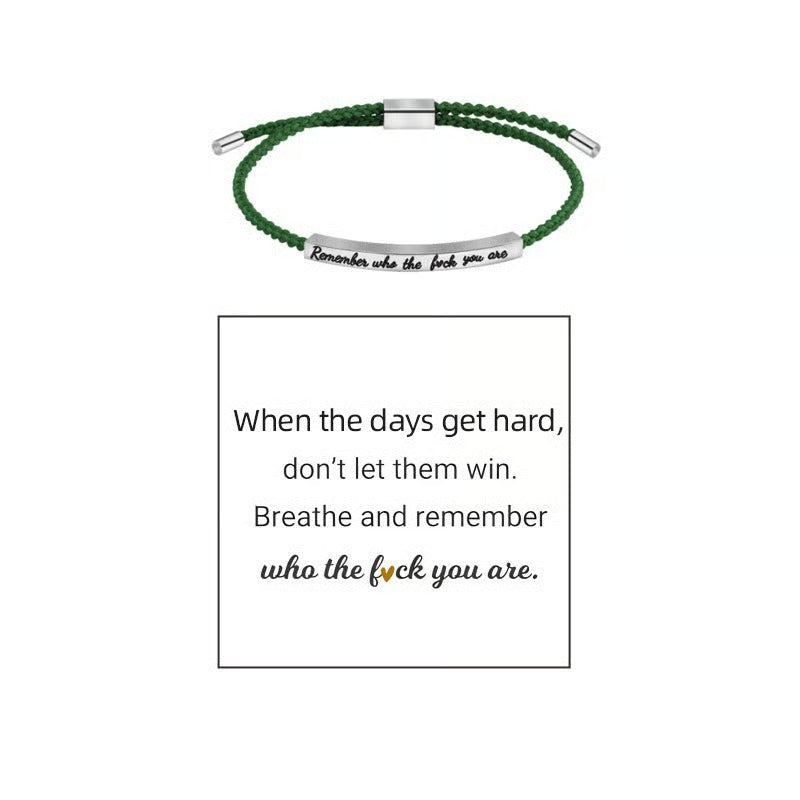 Braided Adjustable Inspire Bracelet