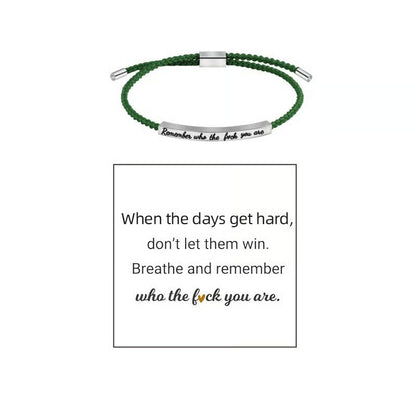 Braided Adjustable Inspire Bracelet