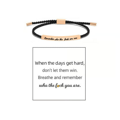 Braided Adjustable Inspire Bracelet