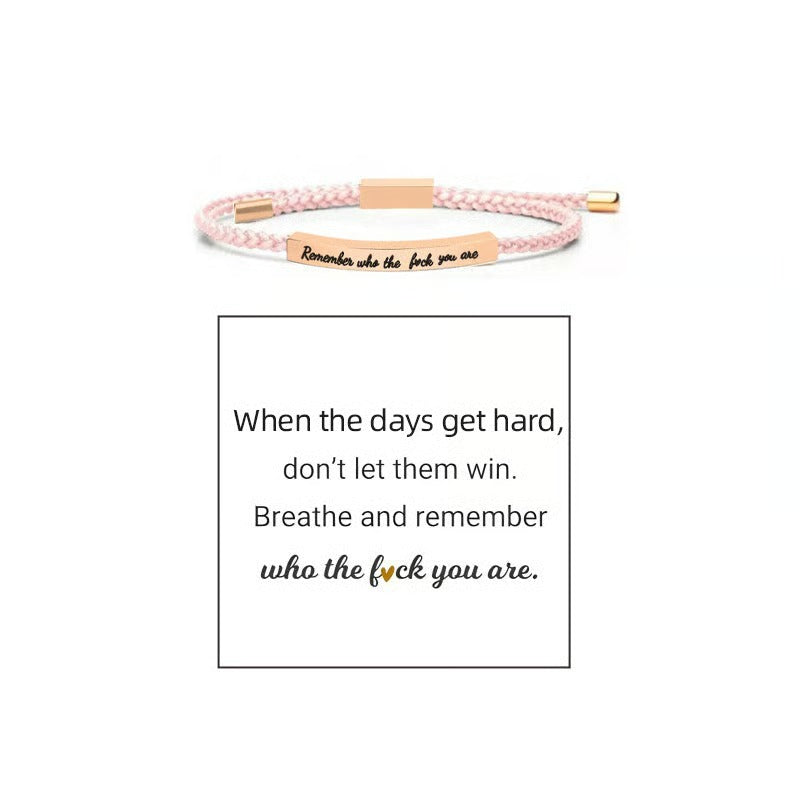 Braided Adjustable Inspire Bracelet
