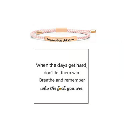 Braided Adjustable Inspire Bracelet