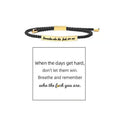 Braided Adjustable Inspire Bracelet