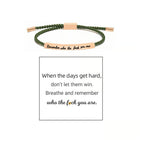 Braided Adjustable Inspire Bracelet