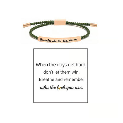 Braided Adjustable Inspire Bracelet
