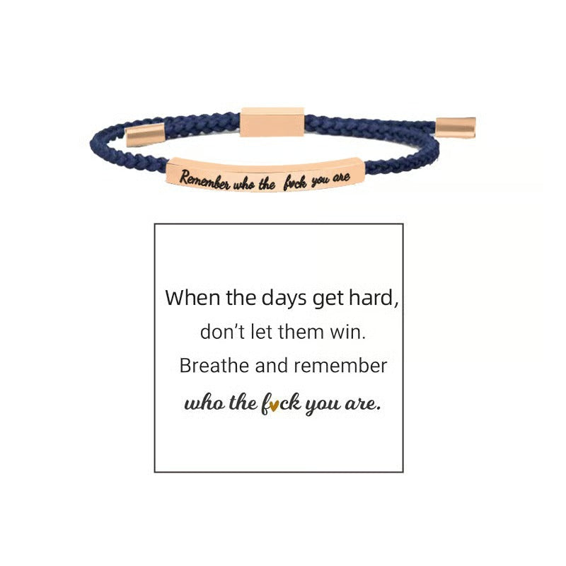 Braided Adjustable Inspire Bracelet