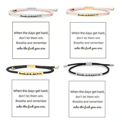 Braided Adjustable Inspire Bracelet