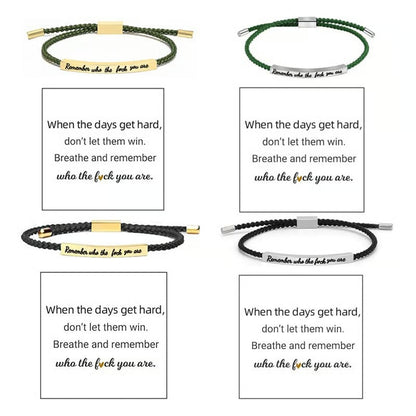 Braided Adjustable Inspire Bracelet