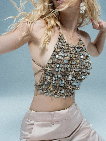 Crochet Mother Of Pearl Top