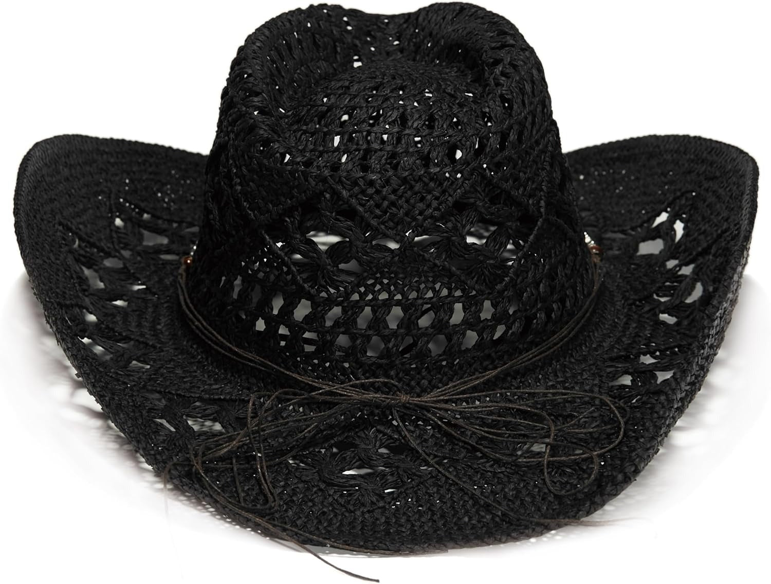 Raffia Straw Western Cowboy Cowgirl Hat