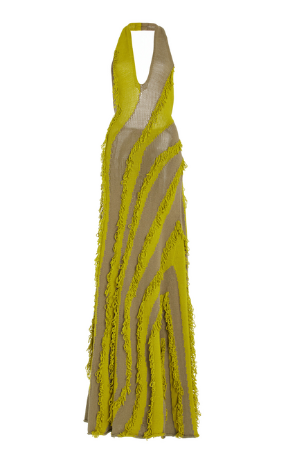 Fluvial Intarsia Roaring Gown