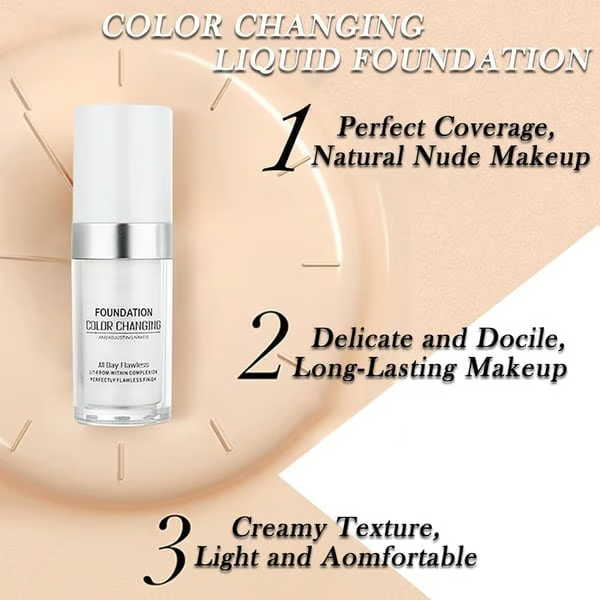 Colour Changing Mature Skin Foundation