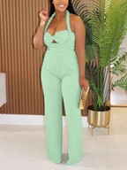 Braided Halter Jumpsuit